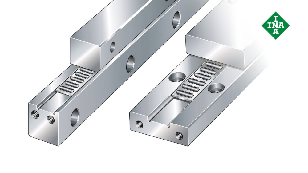 Schaeffler linear guides: J and S guideways with needle roller flat cage