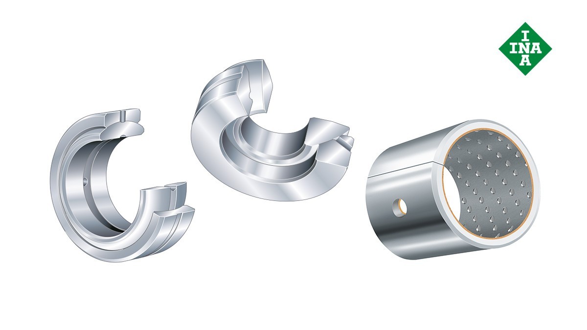 Schaeffler rolling bearings and plain bearings: Plain bearings requiring maintenance